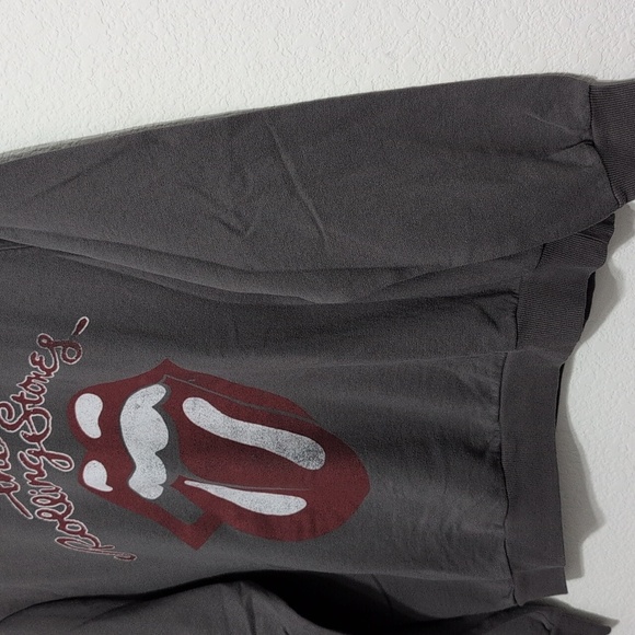The Rolling Stones Thin Gray Sweatshirt Band Apparel Women's Size Large - Picture 4 of 9